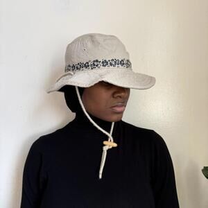 Vintage Dorfman Pacific Hibiscus Boonie Hat Gorpcore Utility size M